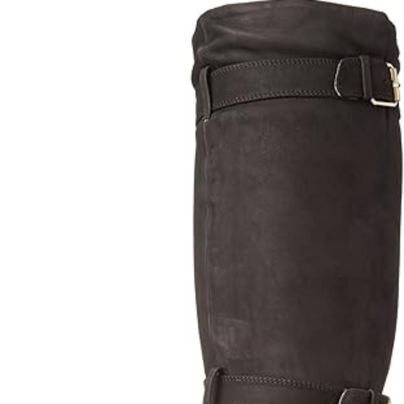 Gentle Souls Kenneth Cole Flat Buckle Zip Boots knee high Edgefield Black 9.5 ** - Picture 5 of 17